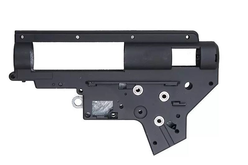 Specna Arms V2 gearbox shell with 8mm steel bushings